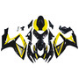 2006-2007 Suzuki GSXR 600 750 Black & Yellow GSXR Racing Amotopart Fairings Customs Fairing