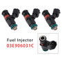 2007-2015 Skoda Roomster Praktik 3Pcs Fuel Injector 03E906031C 03E906031A Generic