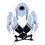2008-2009-2010 Suzuki GSXR 600 750 White Black Lucky Strike Racing Amotopart Fairings Customs Fairing