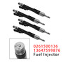2011-2018 BMW F10 M5 F06 F07 F12 F13 F15 X5 4Pcs Fuel Injector 0261500136 13647599876 Generic