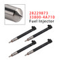 Hyundai KIA H1 2.5 CRDi Kia 4Pcs Common Rail Injector 28229873 33800-4A710 Generic