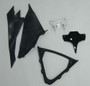 Fairings Suzuki GSXR 600 750 Black & Red Flame Racing  (2008-2009-2010)