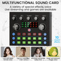 V8s Sound Card Live Sound Card Set BM800 Condenser Microphone for Podcast Record
