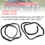 1983-1987 Toyota AE86 Corolla 2-Door Front Roof Side Rail Weatherstrip Left+Right Set 62381-12140 Generic
