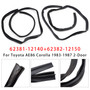 1983-1987 Toyota AE86 Corolla 2-Door Front Roof Side Rail Weatherstrip Left+Right Set 62381-12140 Generic