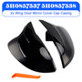 2020-2024 Volkswagen VW Golf 8 MK8 VIII 8R R GTI GTE GTD 2x Wing Door Mirror Cover Cap Casing Gloss Black Generic