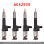 4Pcs Fuel Injector For Caterpillar CAT C3.3B 257D 277D 287D 259D 289D 6082959