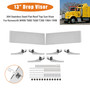 1984-1998 Kenworth W900 T800 T600 T300 13" Drop Visor 304 Stainless Steel Flat Roof Top Sun Visor Generic