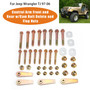 1997-2006 Jeep Wrangler TJ Control Arm Front and Rear w/Cam Bolt Delete and Flag Nuts RO-0034/1025/1030 Generic