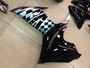 Fairings Plastics Suzuki GSXR600 GSXR750 K11 Black Checkered (2011-2014)