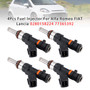 2008-2014 Alfa Romeo FIAT Lancia 4Pcs Fuel Injector 0280158224 77365392 Generic