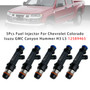 2006 2007 Isuzu i-350 i-370 5Pcs Fuel Injector 12589465 Generic
