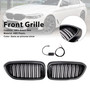 2017-2020 BMW 5 Series G30 G31 Double Slat Front Kidney Grille Gloss Black Generic