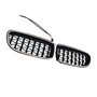 2009-2011 BMW 3 Series E90/E91 Diamond Front Kidney Grille Gloss Black Generic