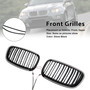 2007-2014 BMW X5 X6 Front Bumper Kidney Grille Gloss Black Generic