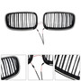 2007-2014 BMW X5 X6 Front Bumper Kidney Grille Gloss Black Generic