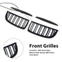 2004-2007 BMW 3 Series E90 320i 323i 328i 335i Front Kidney Double Slat Grille Black Generic