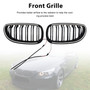 2004-2009 BMW E60 E61 520i 530i 2PCS Glossy Black Front Sport Kidney Grille Generic
