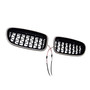 2009-2017 BMW 5-Series F10 F11 Kidney Bumper Grille Gloss Black Generic