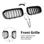 2015-2017 BMW 1 Series F20 F21 Double Line Front Kidney Grille Gloss Black Generic
