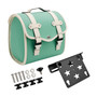 Motorbike Quick Release Saddlebag W/ Bracket Luggage Storage Green Generic