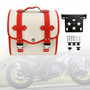 Motorbike Quick Release Saddlebag W/ Bracket Luggage Storage White Generic