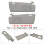 2008-2013 Toyota Highlander Pair Gray Sun Visor 74321-48490-E0 Generic