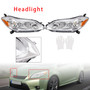2009-2014 Toyota Matrix Left+Right Headlights Assembly Headlamp 8115002650 Chrome Generic