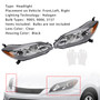 2009-2014 Toyota Matrix Left+Right Headlights Assembly Headlamp 8115002650 Black Generic