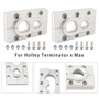 2 Pack Aluminum Fire Wall Pass Through Raw Bracket For Holley Terminator x Max
