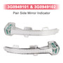 2018-2019 VW Passat Alltrack B8 3G5 2X Wing Door Mirror LED Indicator Light Lamps 3G0949101 Generic