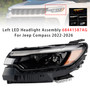 2022-2026 Jeep Compass Left LED Headlight Assembly 68441587AG Generic