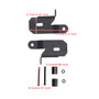 2018-2019 Jeep Wrangler JL 2 Pack 7318 A-Pillar Black Light Mount Brackets Generic