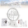 12V/24V Auto-Sensing Low-Power Draw Fan For Boats and RV White.