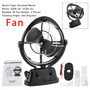 12V/24V Auto-Sensing Low-Power Draw Fan For Boats and RV Black