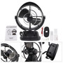 12V/24V Auto-Sensing Low-Power Draw Fan For Boats and RV Black