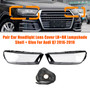 2016-2019 Audi Q7 Pair Car Headlight Lens Cover LH+RH Lampshade Shell+Glue Generic