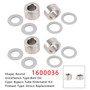 2Pack 1600036 Bypass Tube Eliminator Kit Aluminum Shunts And Sealing Washers Bypass Tube Eliminator Kit