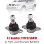 2000-2006 BMW X5 E53 2x Front Lower Rearward Ball Joint 31126756491 Generic