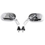 10mm Chrome Motorcycle Rearview Side Mirrors For Choppers Cruiser Custom