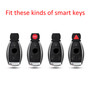 Mercedes-Benz Leather Silicone Car Key Case Cover With Buckle Generic