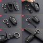 2008-2019 Audi A1 A3 S3 Q3 Q7 TT Leather Silicone Car Key Case Cover With Buckle Generic