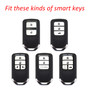 2013-2019 Honda Civic Accord Odyssey Leather Silicone Car Key Case Cover With Buckle Generic