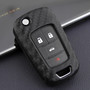 2010-2019 Chevrolet Trax Cruze Leather Silicone Car Key Case Cover With Buckle Generic