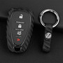 2016-2020 Chevrolet Cruze Camaro Equinox Leather Silicone Car Key Case Cover With Buckle Generic
