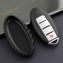 2007-2019 Nissan Leather Silicone Car Key Case Cover With Buckle Generic