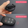 2011-2019 Dodge Charger Challenger Journey Leather Silicone Car Key Case Cover With Buckle Generic