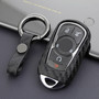 2017-2019 Buick Enclave LaCrosse Regal Leather Silicone Car Key Case Cover With Buckle Generic