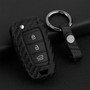 2018-2020 Hyundai Accent Santa Fe Veloster Leather Silicone Car Key Case Cover With Buckle Generic