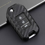 2013-2019 Honda Civic CR-V Odyssey Accord Leather Silicone Car Key Case Cover With Buckle Generic